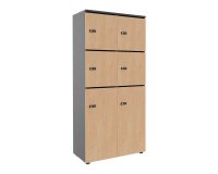 Casier flexycaz 8 cases carbone 2 x 4 cases l 80 x p 42 x h 173,5 + pass - 4 portes individuelles + 2 doubles