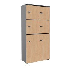 Casier flexycaz 8 cases carbone 2 x 4 cases l 80 x p 42 x h 173,5 + pass - 4 portes individuelles + 2 doubles