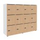 Casier flexycaz 12 cases blanc 4 x 3 cases L 160 x P 42 x H 131,4 +pass -12 portes individuelles