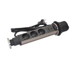 Prise encastrable incara tower 60 3 prises 2p+t +1 usb-a+ usb-c