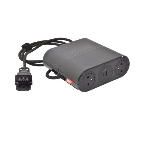 Stekkerdoos Incara Link'On 4 stopcontacten 2P + t + 2 USB : A en C uitbreiding