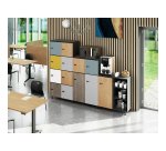 Casier flexycaz 16 cases carbone 4 x 4 cases l 160 x p 42 x h 173,5 +pass -16 portes individuelles