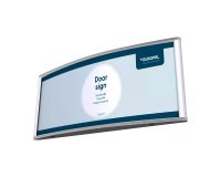Plaque de porte, 210 x 80 mm, argent