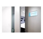 Plaque de porte, 150 x 120 mm, argent