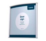 Plaque de porte, 150 x 150 mm, argent