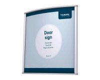 Plaque de porte, 150 x 150 mm, argent