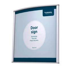 Plaque de porte, 150 x 150 mm, argent