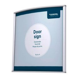 Plaque de porte, 150 x 150 mm, argent