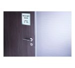 Plaque de porte, 150 x 150 mm, argent