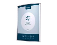 Plaque de porte, 150 x 200 mm, argent