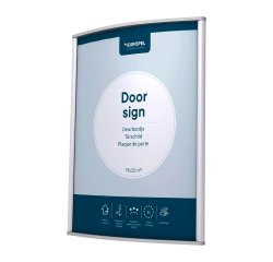 Plaque de porte, 150 x 200 mm, argent