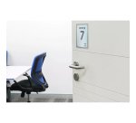 Plaque de porte, 150 x 200 mm, argent