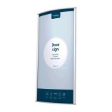 Plaque de porte, 150 x 300 mm, argent