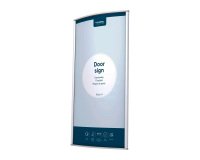 Plaque de porte, 150 x 300 mm, argent