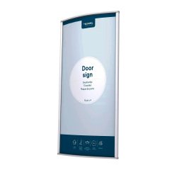 Plaque de porte, 150 x 300 mm, argent