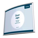 Plaque de porte, 210 x 100 mm, argent