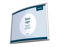 Plaque de porte, 210 x 100 mm, argent