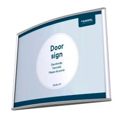 Plaque de porte, 210 x 100 mm, argent