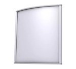 Plaque de porte, 150 x 150 mm, argent