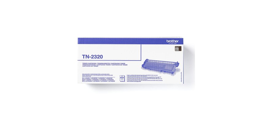 Toner Brother TN2320 haute capacité noir pour imprimante laser