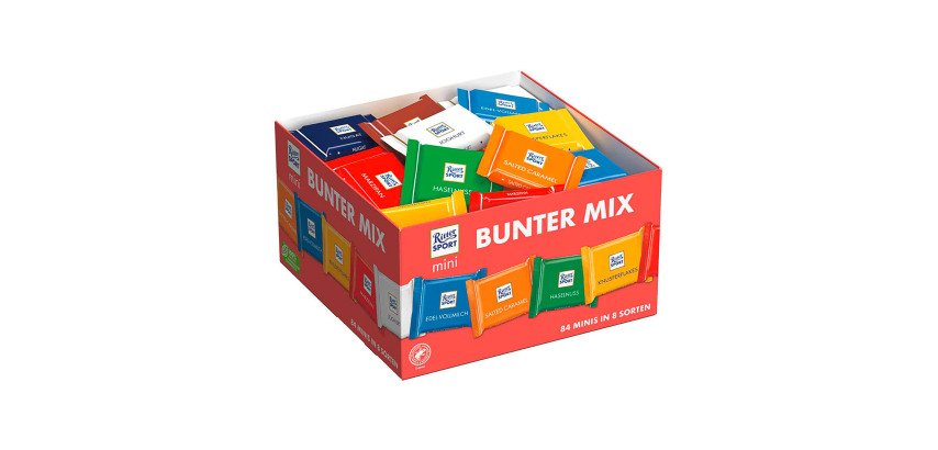 Mini-tablette de chocolat 'BUNTER MIX'