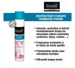 Désodorisant destructeur d'odeurs parfumant Boldair framboise pivoine - Aérosol 500 ml