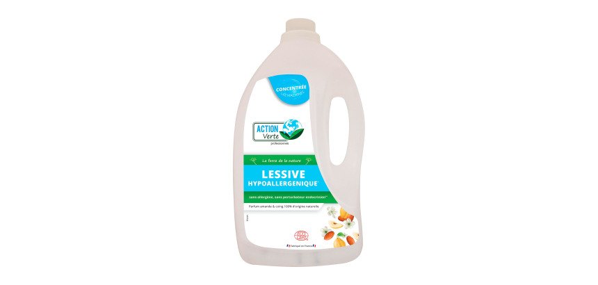Lessive liquide Hypoallergénique Action verte - 142 lavages - Flacon de 5 L