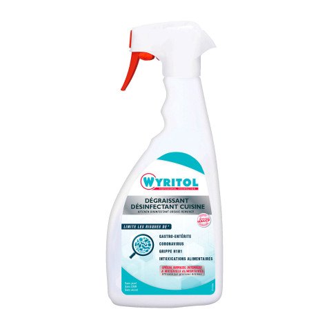 Nettoyant dégraissant désinfectant cuisine Wyritol - Spray 750 ml