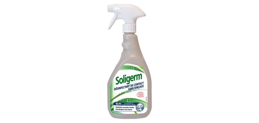 Désinfectant de contact cuisine Soligerm Ecocert - Spray 750 ml