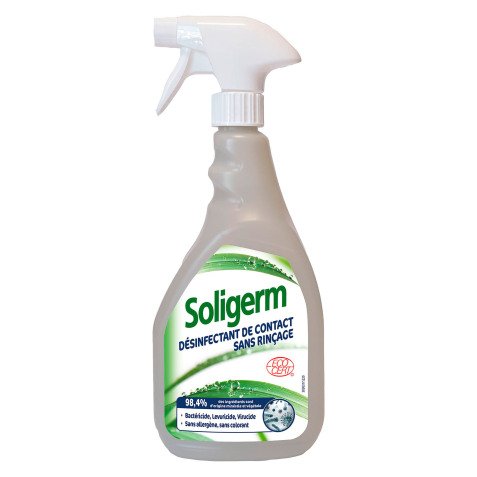 Désinfectant de contact cuisine Soligerm Ecocert - Spray 750 ml