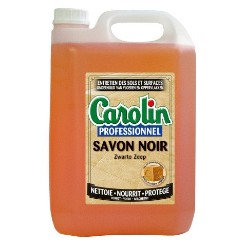 Floor cleaner with black soap Carolin Professional - 5 L can
