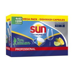 Dishwasher capsules Sun Professional Optimum All in one - Box of 208