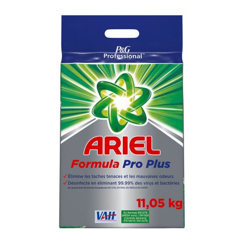 Lessive poudre Ariel Formula Pro Plus - 647 lavages - Sac de 11 kg