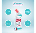 Gel WC désinfectant surpuissant 4 en 1 Wyritol - Flacon de 750 ml