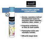 Désodorisant destructeur d'odeurs parfumant Boldair fleurs boisées - Aérosol 500 ml