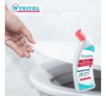 Gel WC désinfectant surpuissant 4 en 1 Wyritol - Flacon de 750 ml