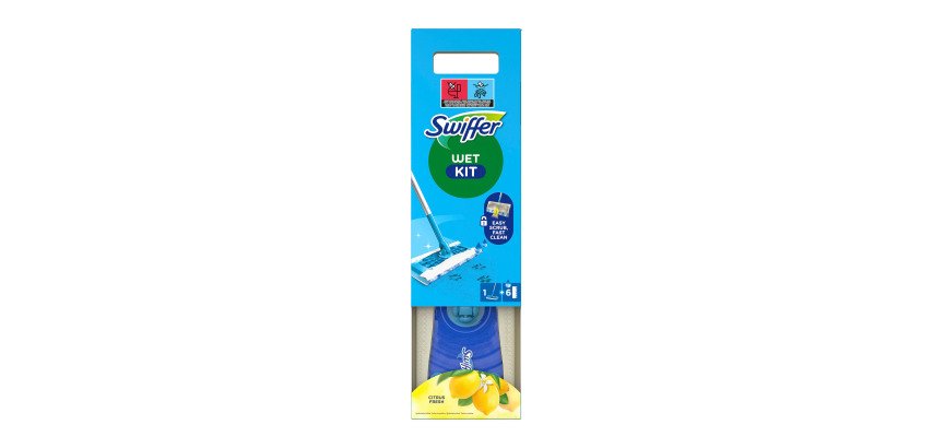 Balai Swiffer Wet Kit + lingettes sol humides