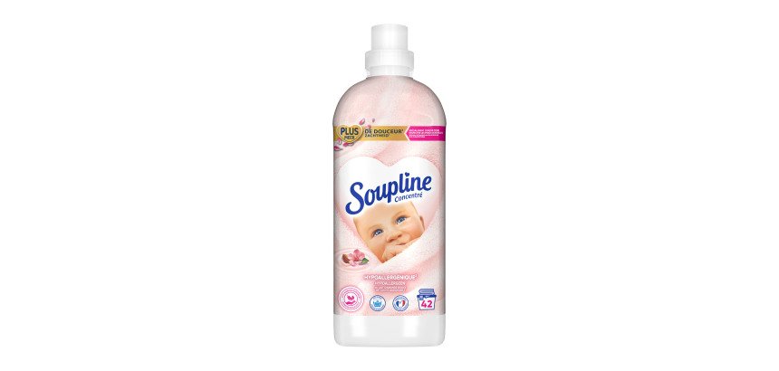 Assouplissant Soupline concentré Hypoallergénique - 42 lavages - Bidon de 880 ml