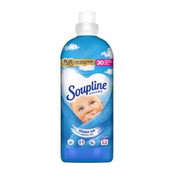 Assouplissant Soupline concentré 3D Grand air - 42 lavages - Bidon de 880 ml