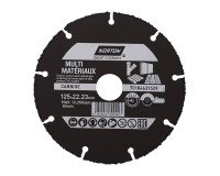 Disque carbure Norton multi-matériaux Ø 125 x 22,23 mm - Nombre de segment 9