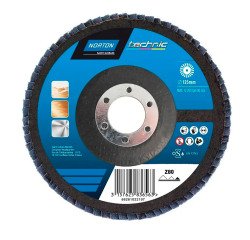 Disque à lamelles Norton Technic Ø 125 x 22,23 mm - Grain 80 - Lot de 5