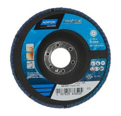 Disque à lamelles Norton Technic Ø 115 x 22,23 mm - Grain 60 - Lot de 5