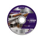 Disque à tronçonner et ébarder Acier/inox Norton Travaux Extrêmes 115 x 2,2 x 22,23 mm