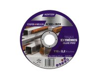 Disque à tronçonner et ébarder Acier/inox Norton Travaux Extrêmes 115 x 2,2 x 22,23 mm