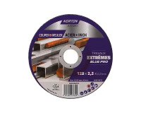 Disque à tronçonner et ébarder Acier/inox Norton Travaux Extrêmes 125 x 2,2 x 22,23 mm