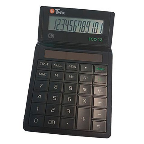 Calculatrice de bureau ECO 12, écran LCD à 12 chiffres,