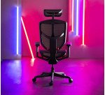 Chaise ultra-ergonomique OMNISEAT AURA avec accoudoirs et appuie-tête réglables