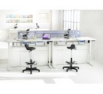 Bureau assis-debout Ergosup Premium réglage électrique en hauteur à mémoire de position et alerte