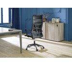 Fauteuil de bureau TOWN simili cuir - avec accoudoirs - Mécanisme Basculant centré - Pied noir