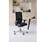 Chaise de bureau Wi-Max - dossier maille avec accoudoirs